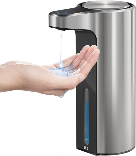 Water-Resistant and Rechargeable, Aroma Touchless Automatic Hand Soap Dispenser for Kitchen and Bathroom, 9 fl oz (Stainless)