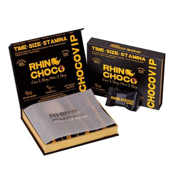 Rhino Choco VIP – Premium 12-Piece Enhancement Chocolate