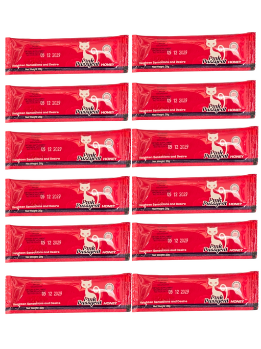 Pink Honey Sachets – 24 Pack | Natural Sweetener for Tea & More