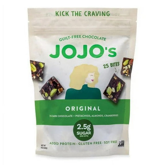JoJo’s Dark Chocolate Bites – 70% Dark Chocolate, Nut & Cranberry Mix